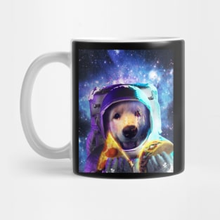 Astronaut Dog Eating Pizza Taco Mug